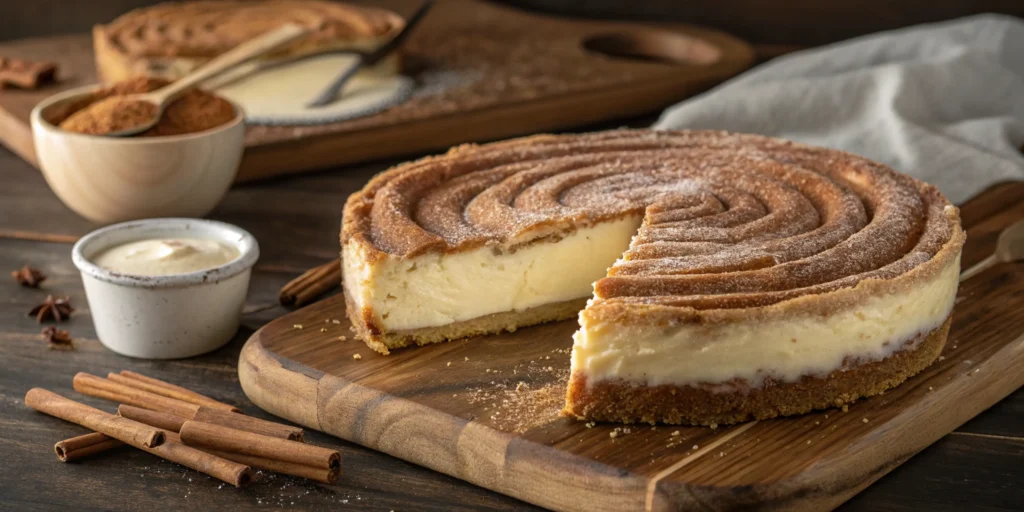 Cheesecake with churro crust