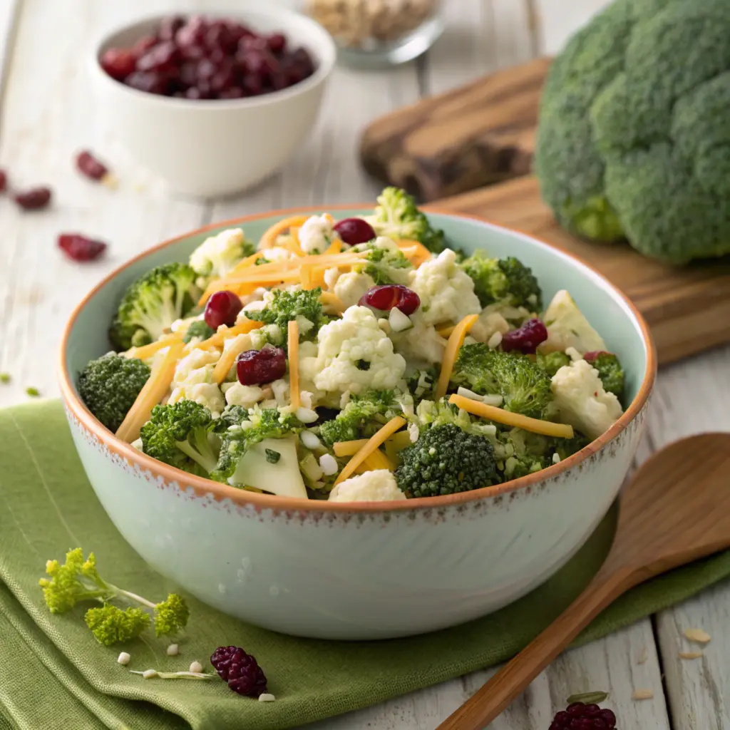 broccoli cauliflower salad (1) 4broccoli cauliflower salad