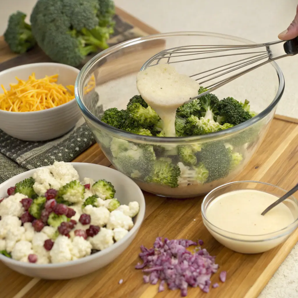 broccoli cauliflower salad (2) broccoli cauliflower salad1