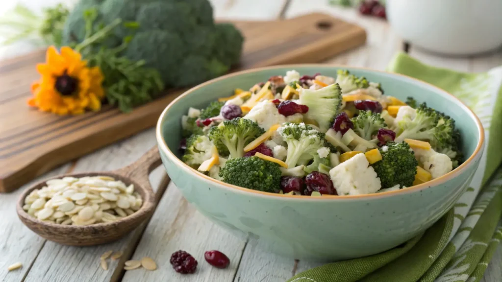 broccoli3 cauliflower salad