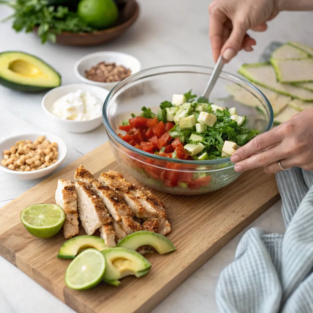 chicken Avocado Salad (3) chicken Avocado Salada