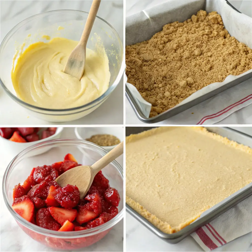 strawberry cheesecake bars