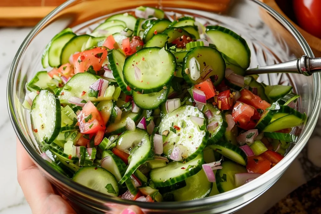 Homemade Cucumber Saladd