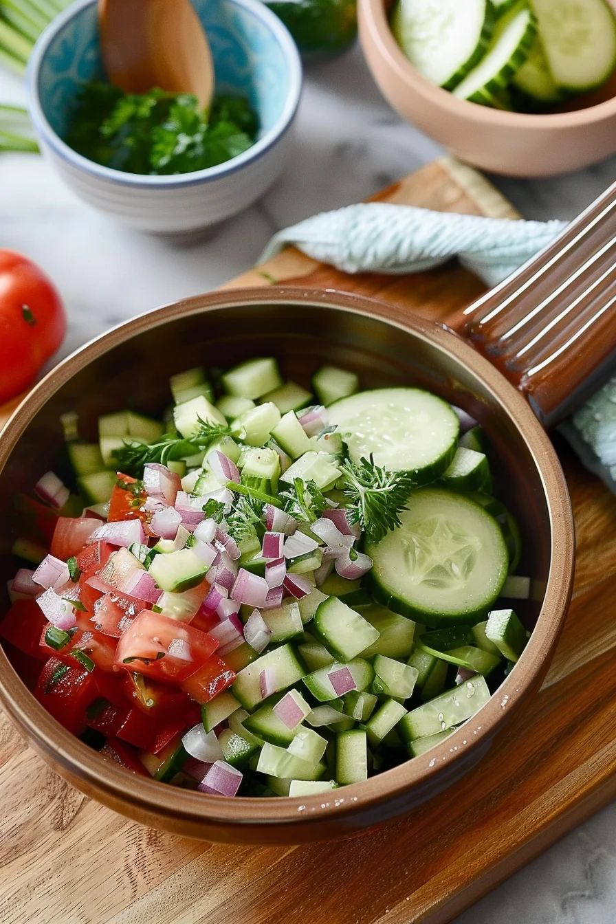 Homemade Cucumber Salad (2) Homemade Cucumber Salads